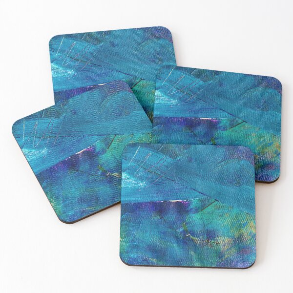 Item preview, Drawing on canvas With The Blue Brush Hand Painted Artwork designed and sold by Saraartwork.