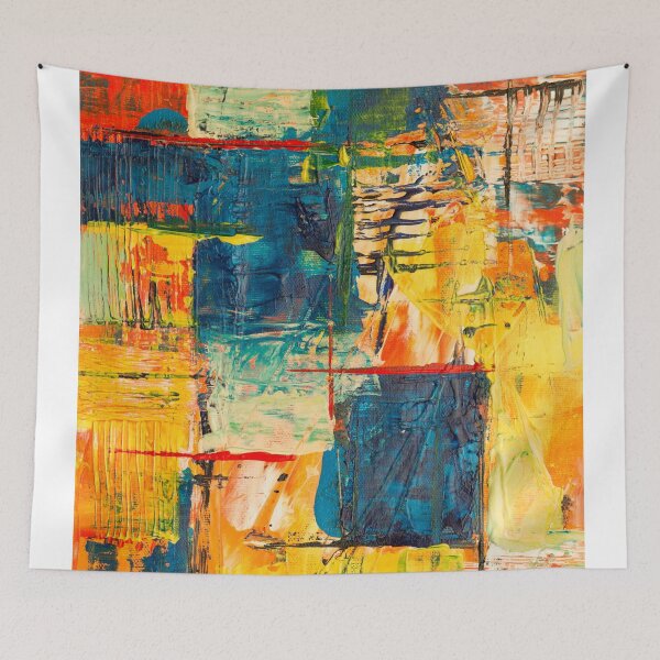 Item preview, Windows And Doors Colors Brush Hand Painted Artwork designed and sold by Saraartwork.
