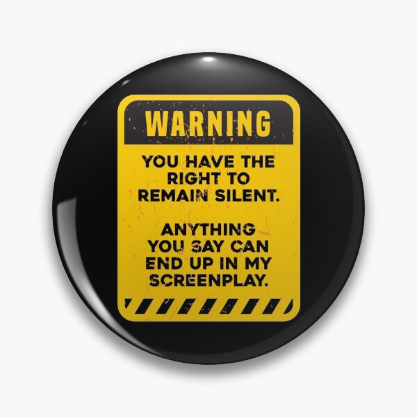 Item preview, MIRANDA WARNING Youll End Up in My Screenplay designed and sold by ArqDezines.