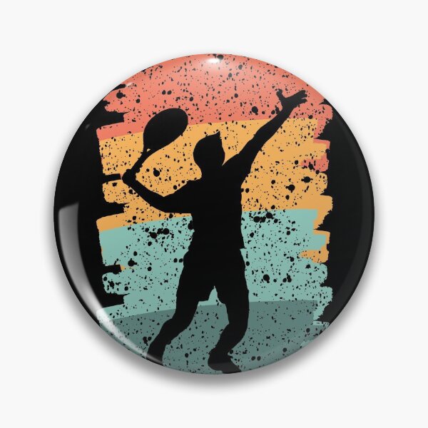 Item preview, Tennis Silhouette on a Distressed Sunset Color Background designed and sold by Rhu Creations.