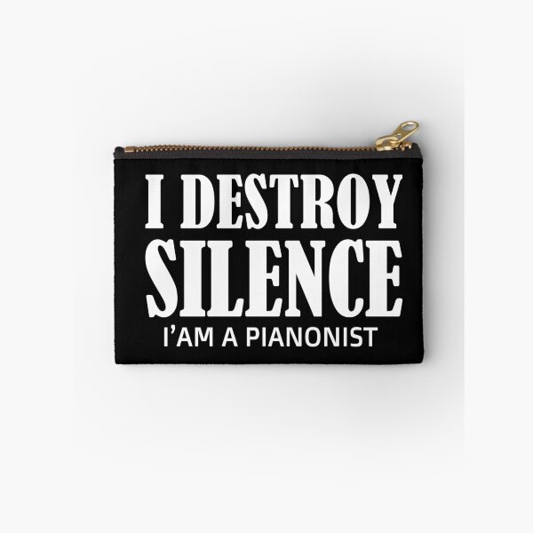 Item preview, i destroy silence -  i destroy silence piano,funny piano lovers - gift for pianonist designed and sold by 0umStore.