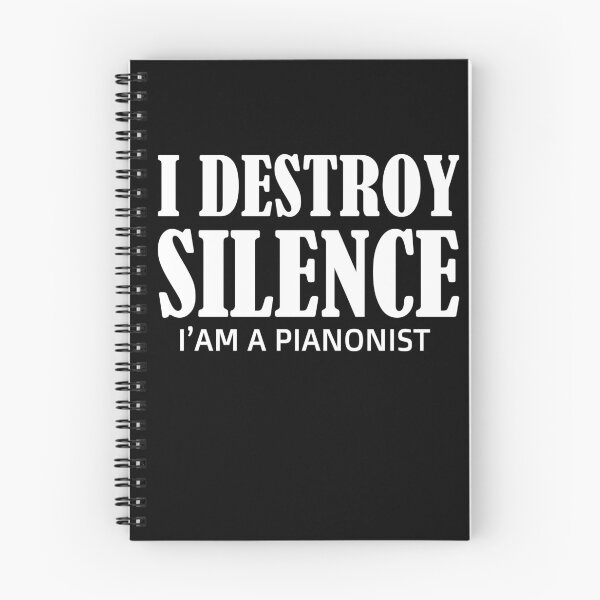 Item preview, i destroy silence -  i destroy silence piano,funny piano lovers - gift for pianonist designed and sold by 0umStore.