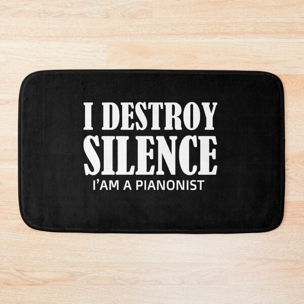 Item preview, i destroy silence -  i destroy silence piano,funny piano lovers - gift for pianonist designed and sold by 0umStore.