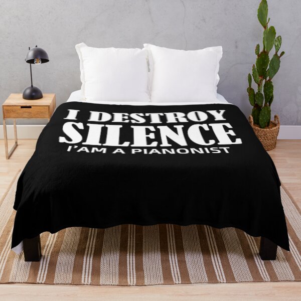 Item preview, i destroy silence -  i destroy silence piano,funny piano lovers - gift for pianonist designed and sold by 0umStore.