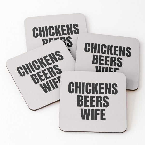 Item preview, Chickens Beers Wife - Important Priorities Funny Design designed and sold by katiekendall.