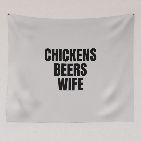 Item preview, Chickens Beers Wife - Important Priorities Funny Design designed and sold by katiekendall.