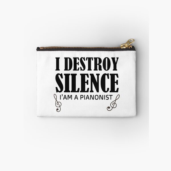 Item preview, I destroy silence -  i destroy silence piano,funny piano lovers - gift for pianonist designed and sold by 0umStore.