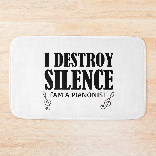 Item preview, I destroy silence -  i destroy silence piano,funny piano lovers - gift for pianonist designed and sold by 0umStore.