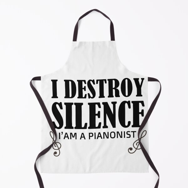 Item preview, I destroy silence - i destroy silence piano,funny piano lovers - gift for pianonist designed and sold by 0umStore.