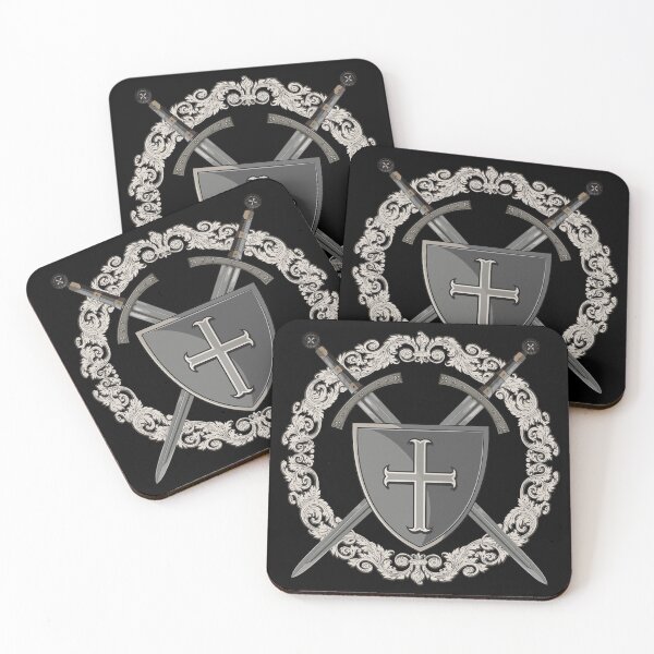 Item preview, Templar Shield crossed with two templar swords designed and sold by MedievalWear.