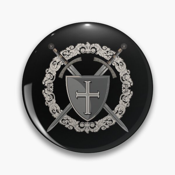 Item preview, Templar Shield crossed with two templar swords designed and sold by MedievalWear.