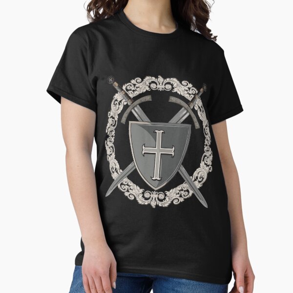 Item preview, Templar Shield crossed with two templar swords designed and sold by MedievalWear.