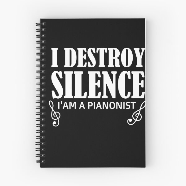Item preview, I destroy silence -  i destroy silence piano,funny piano lovers - gift for pianonist designed and sold by 0umStore.