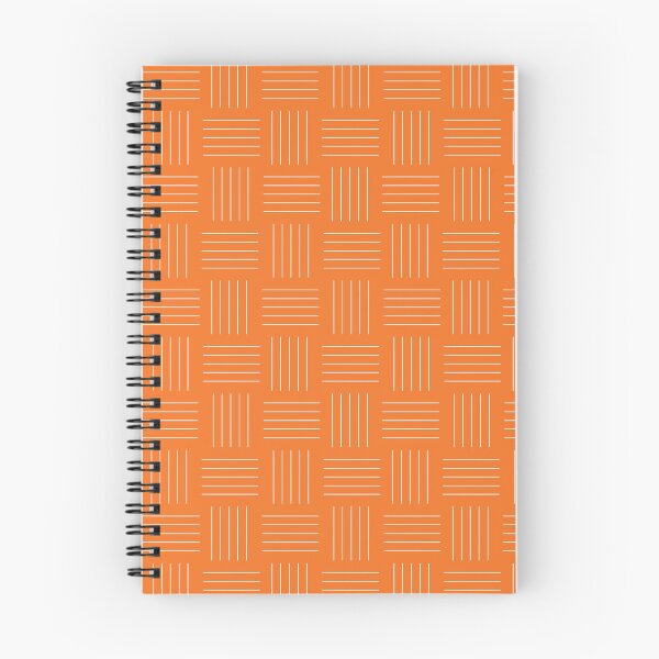 Item preview, Orange with White Geometric Lines Design designed and sold by shadowbright.