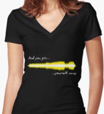 Camiseta entallada de cuello en V Sonido WAV - U2