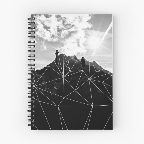 Item preview, Montañas geométricas en blanco y negro. designed and sold by Spectokular.
