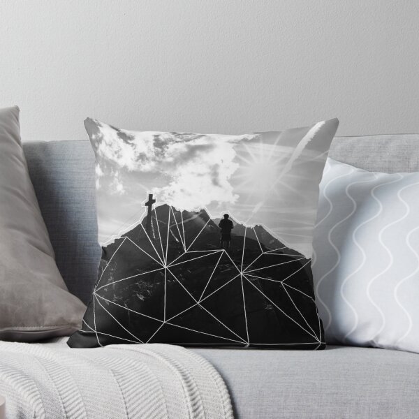 Item preview, Montañas geométricas en blanco y negro. designed and sold by Spectokular.