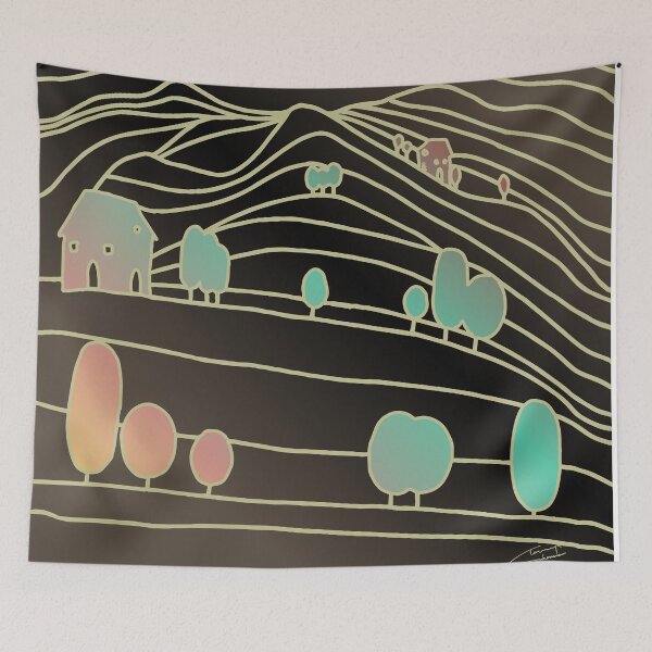 Item preview, Dawn landscape designed and sold by Tanuja  Sharma.