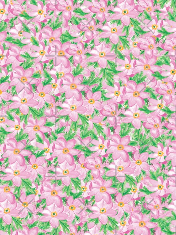Thumbnail 4 of 4, iPhone Case, Anemone Pink Flower Pattern designed and sold by R0ME.