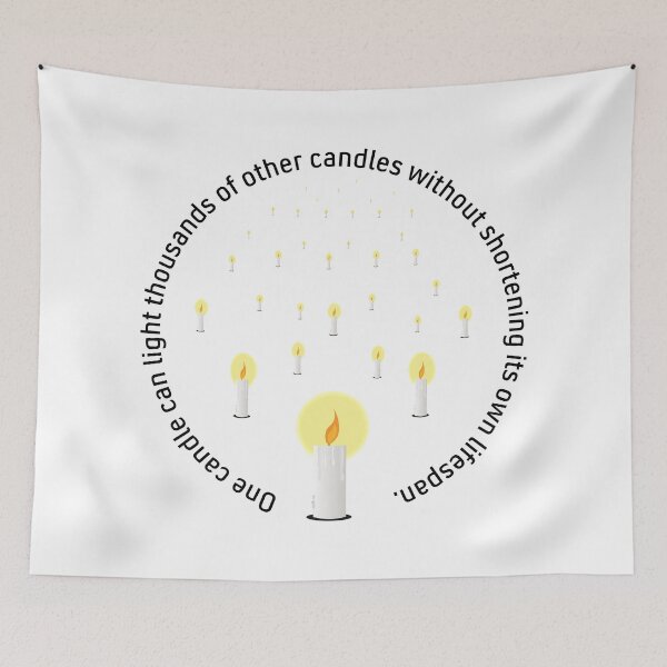Item preview, One candle can light thousands of other candles designed and sold by Hilbert72.