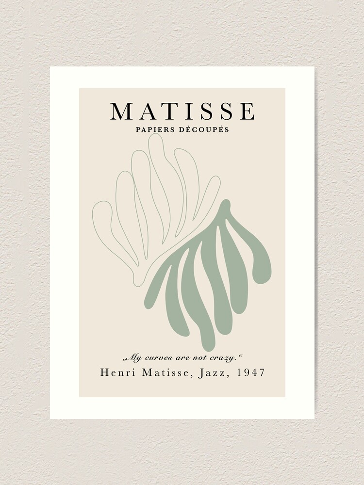 Art & Collectibles Matisse Wall Art CutOuts Henri Matisse Flowers