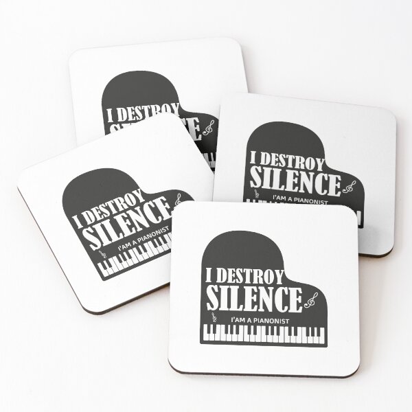Item preview, I destroy silence -  i destroy silence piano,funny piano lovers - gift for pianonist designed and sold by 0umStore.