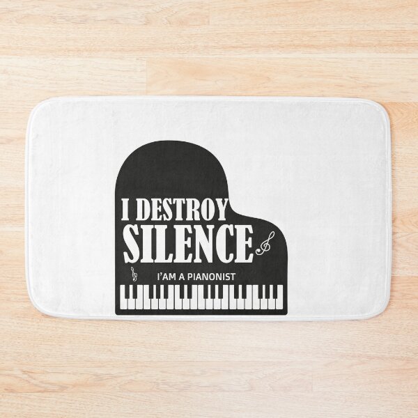 Item preview, I destroy silence -  i destroy silence piano,funny piano lovers - gift for pianonist designed and sold by 0umStore.