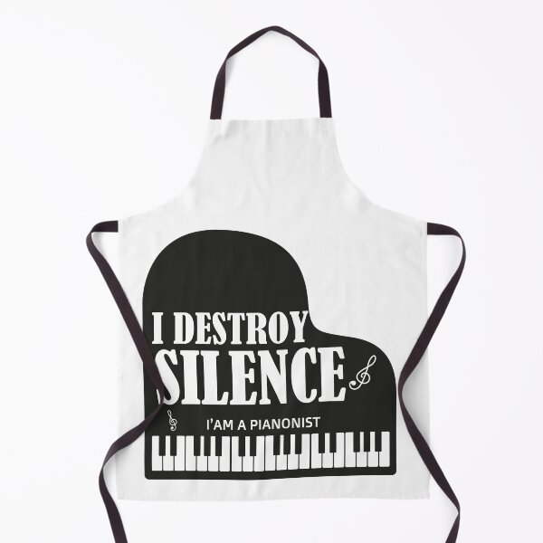 Item preview, I destroy silence - i destroy silence piano,funny piano lovers - gift for pianonist designed and sold by 0umStore.