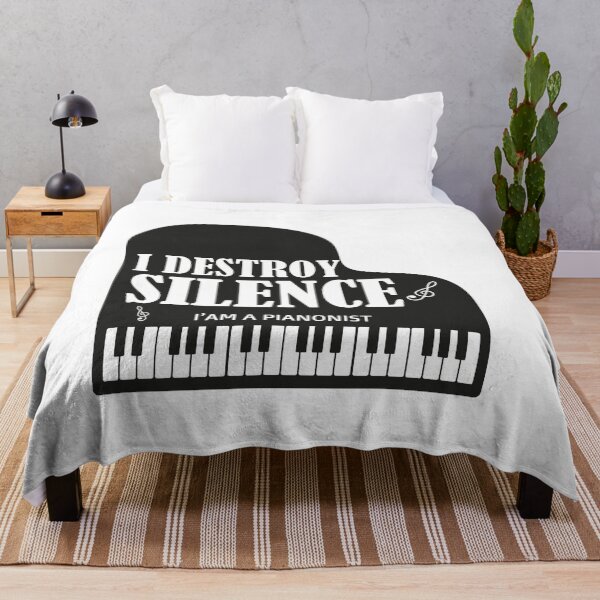 Item preview, I destroy silence -  i destroy silence piano,funny piano lovers - gift for pianonist designed and sold by 0umStore.