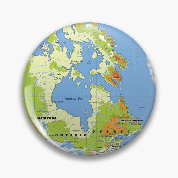 Item preview, physical map of CANADA, topographic map of CANADA with names for the provinces and territories, cities and Major Lakes and Rivers designed and sold by mashmosh.