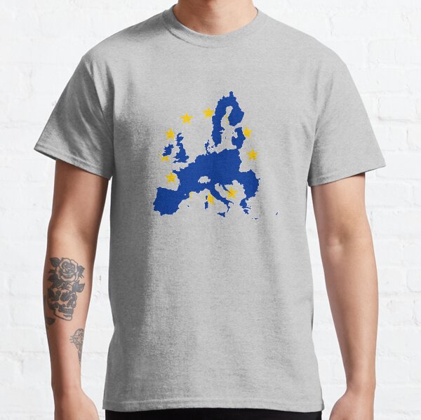 Flag Map of European Union Classic T-Shirt