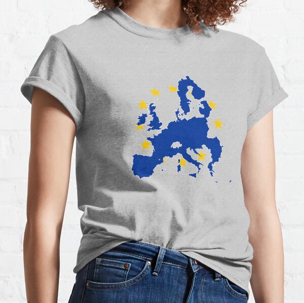 Flag Map of European Union Classic T-Shirt