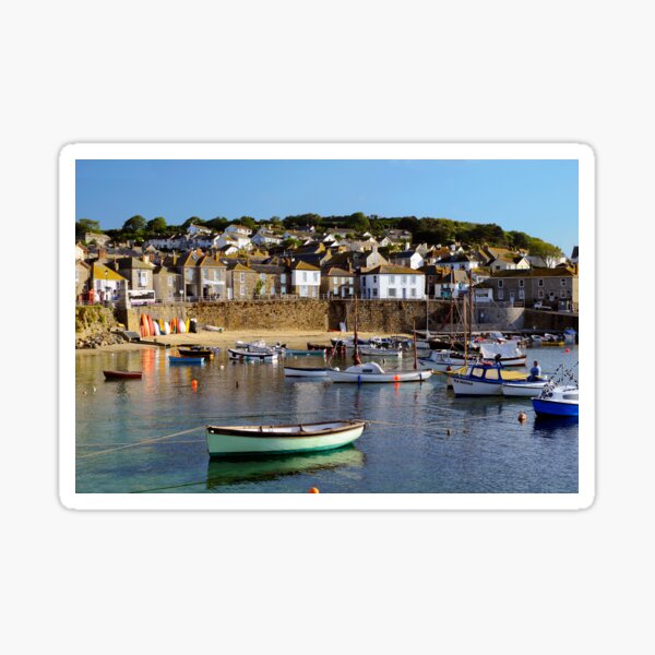SLEEPY MOUSEHOLE MORNING, CORNWALL Sticker