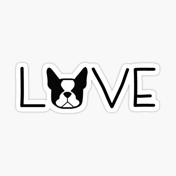Item preview, Boston Terrier LOVE - I love my Boston - Boston Terrier mom - Bostie Love designed and sold by smooshfaceutd.