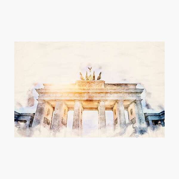 Artikel-Vorschau von Brandenburger Tor Aquarell, designt und verkauft von ffpdsgn.