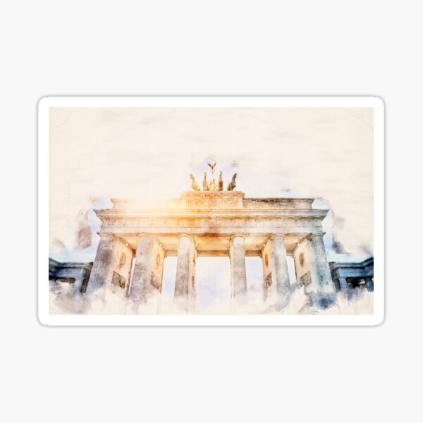 Artikel-Vorschau von Brandenburger Tor Aquarell, designt und verkauft von ffpdsgn.