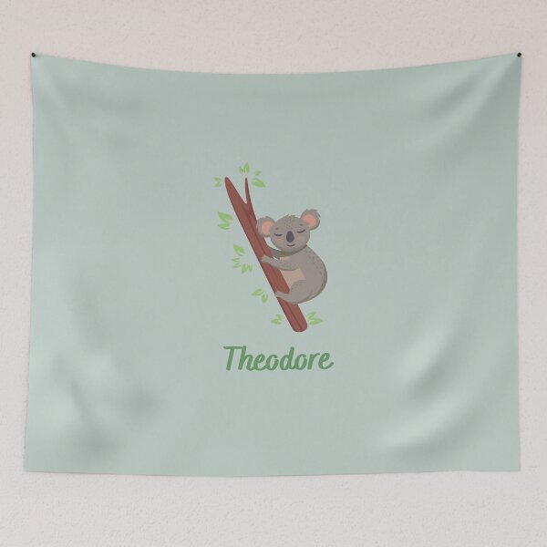 Item preview, Theodore Boys Name Koala Print designed and sold by melbournegirl.