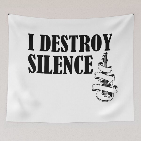 Item preview, I destroy silence -  i destroy silence guitar,funny guitar lovers - gift for guitarist designed and sold by 0umStore.