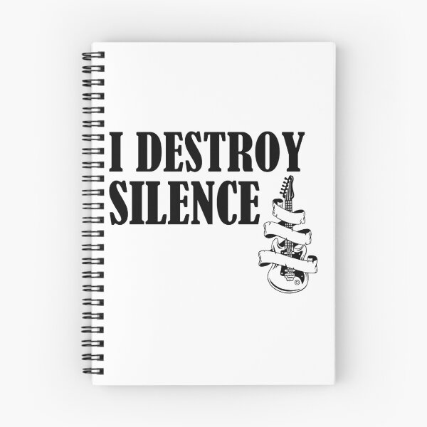 Item preview, I destroy silence -  i destroy silence guitar,funny guitar lovers - gift for guitarist designed and sold by 0umStore.