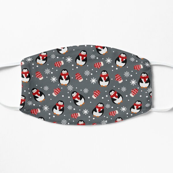 PENGUINS IN WINTER Flat Mask