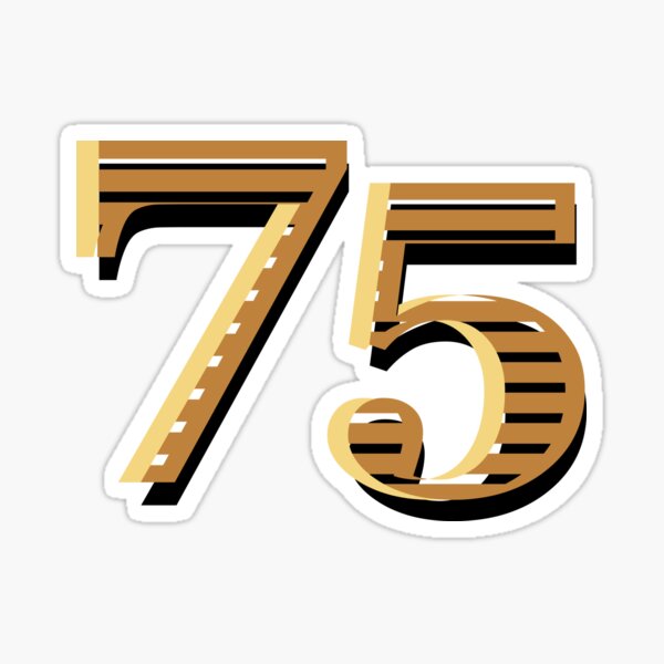 Gold Number stickers | Sticker