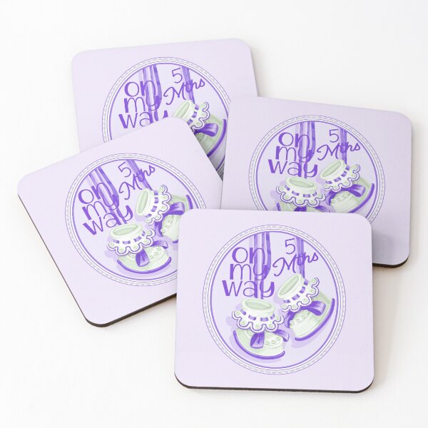 Item preview, “On My Way - 5 Mths” Purple (Incl. Maternity & Baby Wear) designed and sold by PawsitiveMum.