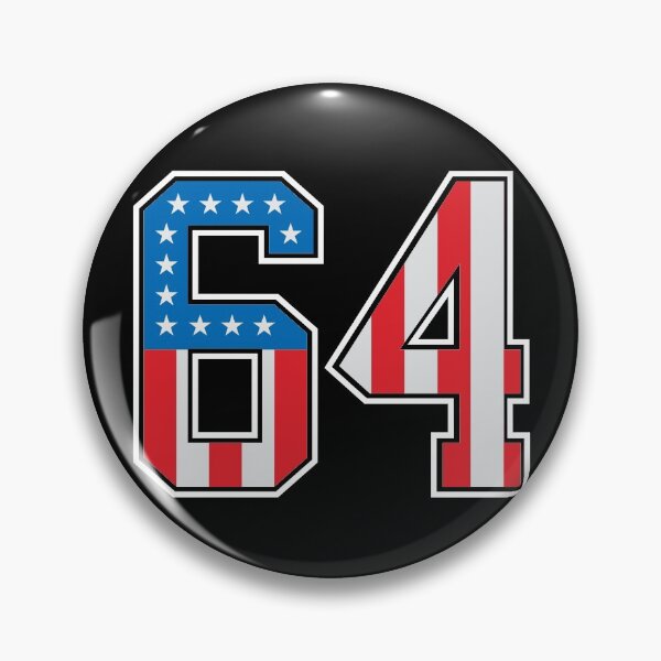 Aperçu de l'œuvre 64 American Lucky Number soixante-quatre Drapeau des États-Unis créée et vendue par Urosek.