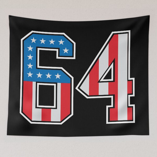Item preview, 64 American Lucky Number Sixty-four United States Flag designed and sold by Urosek.