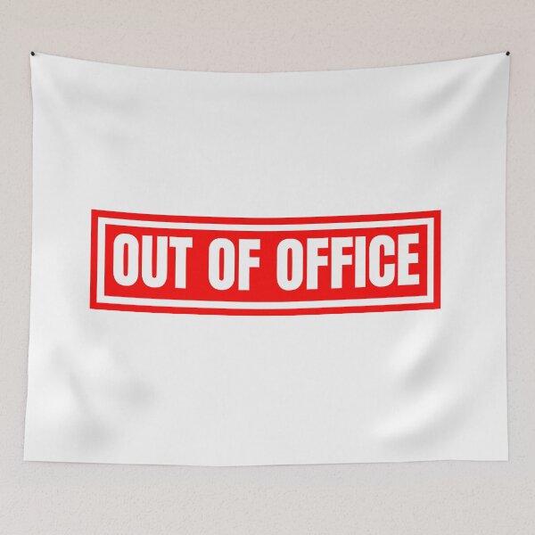 Item preview, out of office sign red designed and sold by OMdesigns93.