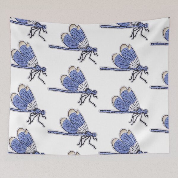 Item preview, dragonfly embroidery art designed and sold by LQTDesigns.