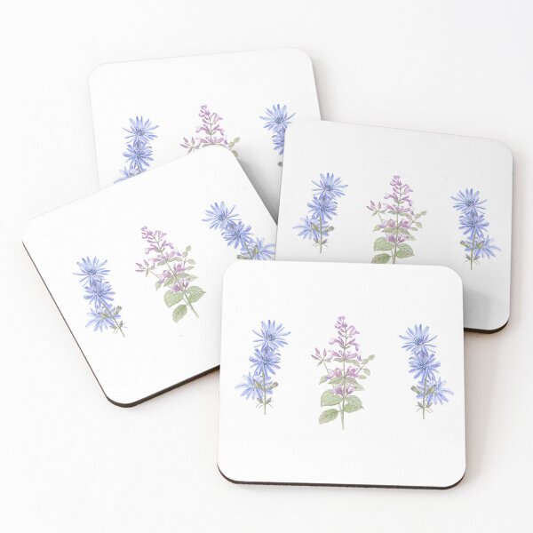 Item preview, Cornflower and lemon balm designed and sold by Flowersforbear.
