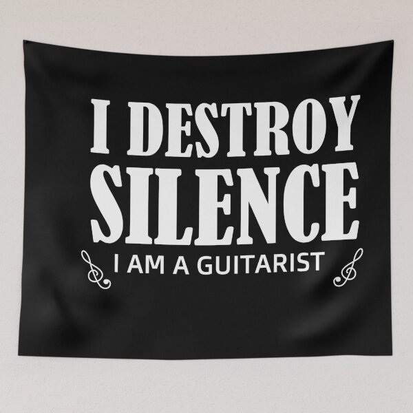 Item preview, I destroy silence -  i destroy silence guitar,funny guitar lovers - gift for guitarist designed and sold by 0umStore.