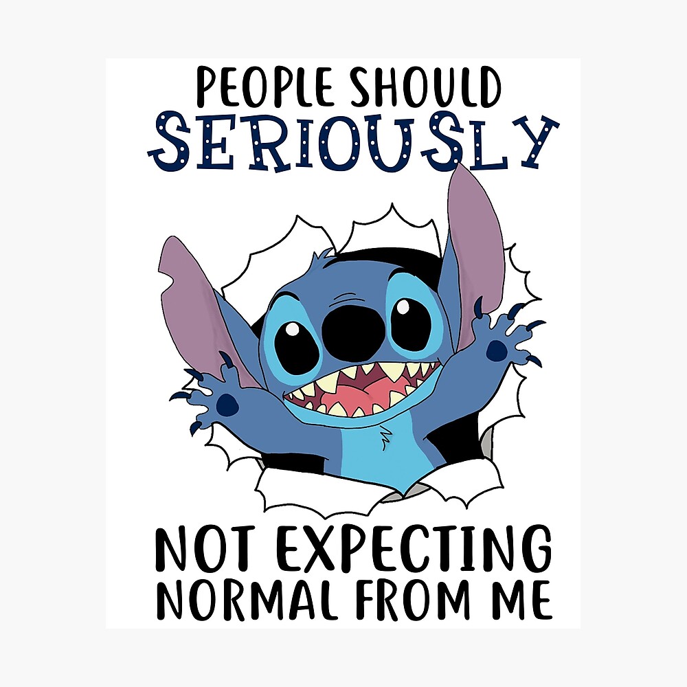 Disney Stitch People Should Seriously Stop Expecting Normal From