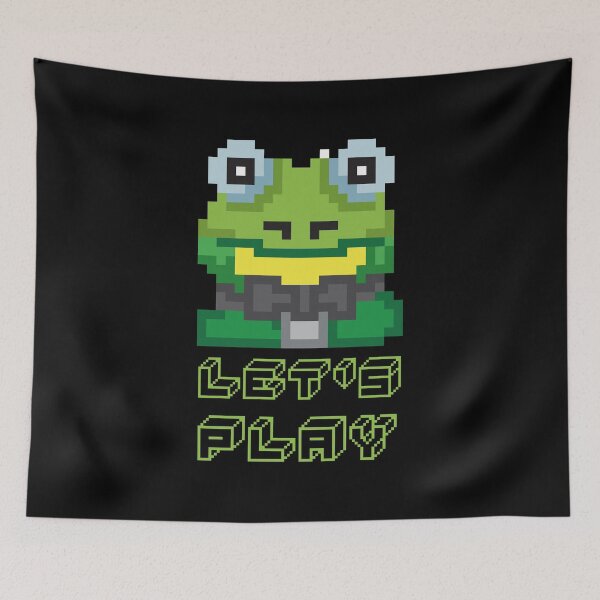 Item preview, Let's Play Frog Pixel Kröte Game Gift designed and sold by melomedia.